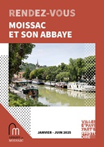 Page de garde programmation Janvier à Juin 2025 - Moissac Tarn-Et-Garonne Occitanie Sud-Ouest